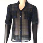 EXPRESS Portofino - Blue plaid - sheer Photo 2