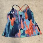 L.L. Bean New Currents Swimwear Tankini Size 14 and Bikini Bottoms Size 16 Blue Photo 2