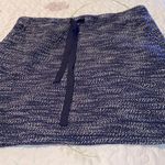 Loft Navy Blue And White Skirt Photo 2