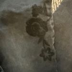 Old Navy  Rockstar Floral Embroidered Distressed Hem Gray Wash‎ Jeans Size 12 Photo 7