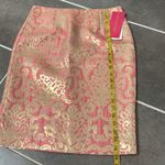 Sunny Leigh  Pink and Gold Patterned Pencil/Straight Skirt size 2 Photo 6