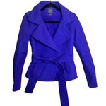 Armani Exchange  Women’s Small Purple Blue jacket Tie Belt Photo 0