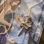 Rainbow Moonstone Dragonfly Sterling Necklace Silver Photo 3