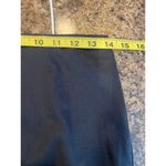 COS  Black Cotton Skirt with Mini Length Lining Back Split and Zip Size 4 Photo 5
