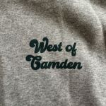 Boutique  Cropped Grey Crewneck Sweatshirt Photo 2