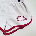 Vintage 1970s Retro Collegiate Pacific White and Red Shorts Women’s Small White Photo 1
