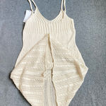 Knitted‎ Sleeveless Women Elegant Summer Lovely Simple Hollow Out mini dress new White Size XS Photo 4