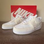 Nike New  Court Vision Low White and Cream Sneakers  (Women) Size 6.5M Photo 2