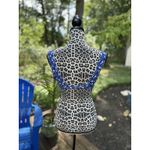 Aerie Women Blue Swimsuit Top Size M Floral Bikini Retro Boho Beach Vacation Photo 9