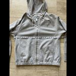 Victoria's Secret  Sport Hoodie Women Large Gray Athletic Drawstring‎ Thumb Hole Photo 2