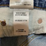 AGOLDE Riley High Rise Straight Asymmetrical Frayed Raw Hem Crop Jeans Size 25 Photo 3