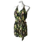 BCBGMAXAZRIA Romper Black Birds of Paradise Tropical Women's Size S ($198) Photo 1