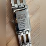 Bijoux Terner Ladies Watch Stainless Bracelet Black Dial with Diamond Marker Photo 3