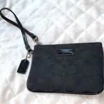 Coach Long Zip Monogrammed Wristlet Photo 0