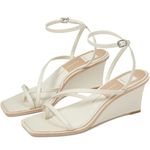 Dolce Vita Sandals Size 11 Gemini Cream Square Toe Wedge Heel Photo 0