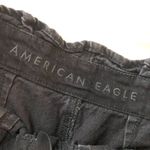 American Eagle Mom Short Black Denim High-Waist Paperbag Shorts Size 00 Photo 2