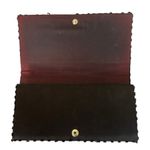 Vintage Hong Kong Hand Made Black Beaded Clutch Bag Satin Snap Closure 60s 70s Photo 2