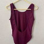 Kappa  Bodysuit in Burgundy Size Medium Photo 4