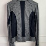Reva Activewear Heather Gray and Black Full Zip Jacket Photo 1