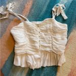 ASTR  The Label white tie strap crop top Photo 0