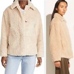 Vince Textured Faux Fur Jacket Shacket Teddy: Light Fauna Tan Beige Photo 6