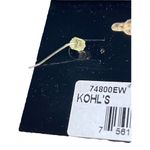 Halloween AJMC Jack O Lantern Pumpkin Earrings Gold Tone Enamel Top Hat NEW Photo 2