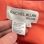 Rachel Allan Rhinestones Cross Halter Ruffle Mermaid Satin Gown pink or salmon c Size 2 Photo 10