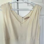 Banana Republic ‎ Wool Blend Cream Sleeveless Knee Length Dress Size Medium Photo 1