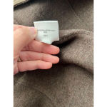 Eileen Fisher Eileen‎ Fisher Brown Merino Wool with Lamb Leather Trim Blazer- Size S Photo 6