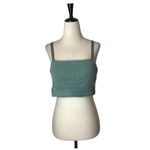 Gymshark  Whitney Simmons Sports Bra Large Green Eyelash Fuzzy Knit‎ Bandau Top Photo 1