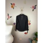 Evereve  Black Collared Willow Cutwork Shirt - Size - Small Photo 2