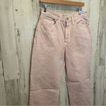 Madewell Womens Baggy Straight Jeans- Light Pink size 29 Photo 1