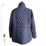 London Fog ZIP & SNAP FRONT QUILTED JACKET NAVY NEOPRENE INSETS Photo 5