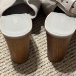 Vince Addie Taupe Leather Ankle Wrap Open Toe Bootie Heels Shoes Women's Size 6M Photo 4