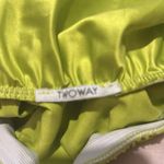 Two Way Women’s Satin Lime Green Italian Maxi Skirt Size M Photo 2