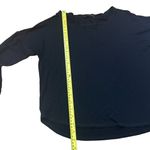 Eileen Fisher  Black Viscose Spandex Long Sleeve Shirt Small Petite Photo 5