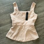 BCBGMAXAZRIA fit and flare tie front back slit peplum top π€ Photo 9