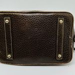 Dooney & Bourke Vintage Chocolate Brown Dome Zipper Closure Satchel Size Small Photo 5