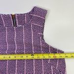 Southern Tide Audrey Ikat Chevron Mini Shift Dress Pink Size 4 Blue Gold Zip Photo 8