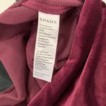 Spanx  Velvet Leggings Small Red Long Slim Fit Holiday Party Luxe Sexy Photo 5