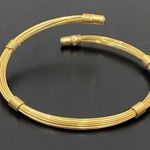 Monet Vintage 60’s Gold-tone Wire Cuff Bangle Bracelet 14g Photo 5