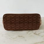 Michael Kors  Jodie Luggage Brown Tan Logo Print Small Tote Bag Photo 5
