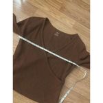 Aerie Waffle Knit Cropped Long Sleeve Size XS Photo 3