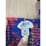 J.Crew  Women Dress Square Neck Midi Blue Cotton Preppy Floral Boho Size 6 2224 Photo 11