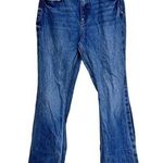 Free People We The Free Laurel Canyon High Waist Wilson Blue Flare Jeans Size 30 Photo 0
