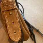 Free People Discontinued Heartstrings Suede Hall Moon Crossbody Purse Bag Tan Photo 7