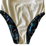 TYR Durafast Lined Blue Black White Floral Racerback Performance Girls Women’s S Photo 6