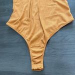 Lush Clothing Lush one shoulder long sleeve orange bodysuit size S NWT Photo 8