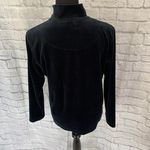 Liz Claiborne women M/L velour quarter zip pullover & pants w/elastic waist black Photo 14