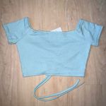 Forever 21 Mint over the shoulder crop top Photo 1